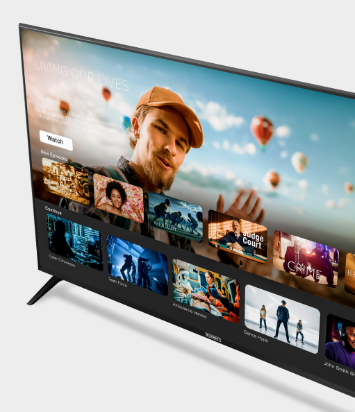 Smart TV with Entertainment Apps